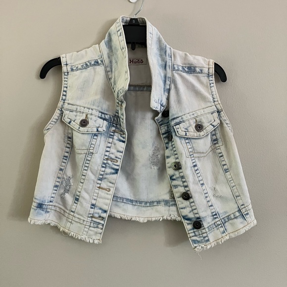 Mudd Jackets & Blazers - 3/$25 - Acid wash Jean vest